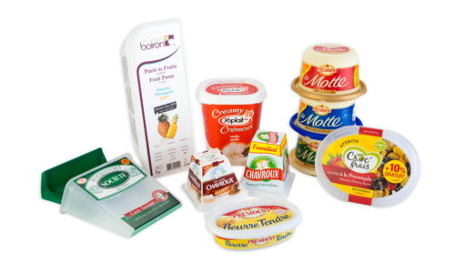 queso, mantequilla, margarina, requesón, cuajada, les vergers boiron, roquefort societe, yoplait, chavroux, croc' frais, plastic packaging for cheese, yoghurts, butter, margarine, frozen products, dairy products, quesos, mantequillas, margarinas, yogures, productos lacteos